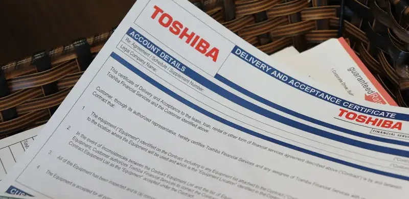 Toshiba Lease Agreements for Mission Viejo, CA Clients